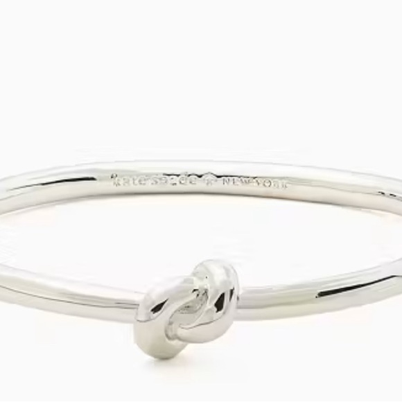 kate spade Silver Sailor's Knot Hinge Bangle Bracelet, New Jewelry - Picture 3 of 10